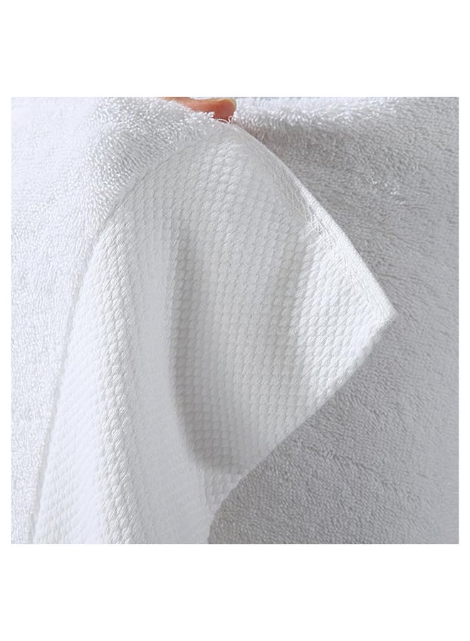 SKY-TOUCH Bath Towel 100% Cotton 2pcs, Premium Hotel Qualit y Large Bath Towel 70x140 cm, Premium Bath Sheet Soft & Highly Absorbent for Home Bathroom Hotel (White) - Image 4