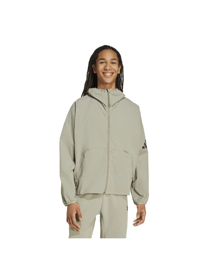 Adidas Adidas M Myshelter Wnd Green Windbreaker Jackets For Men