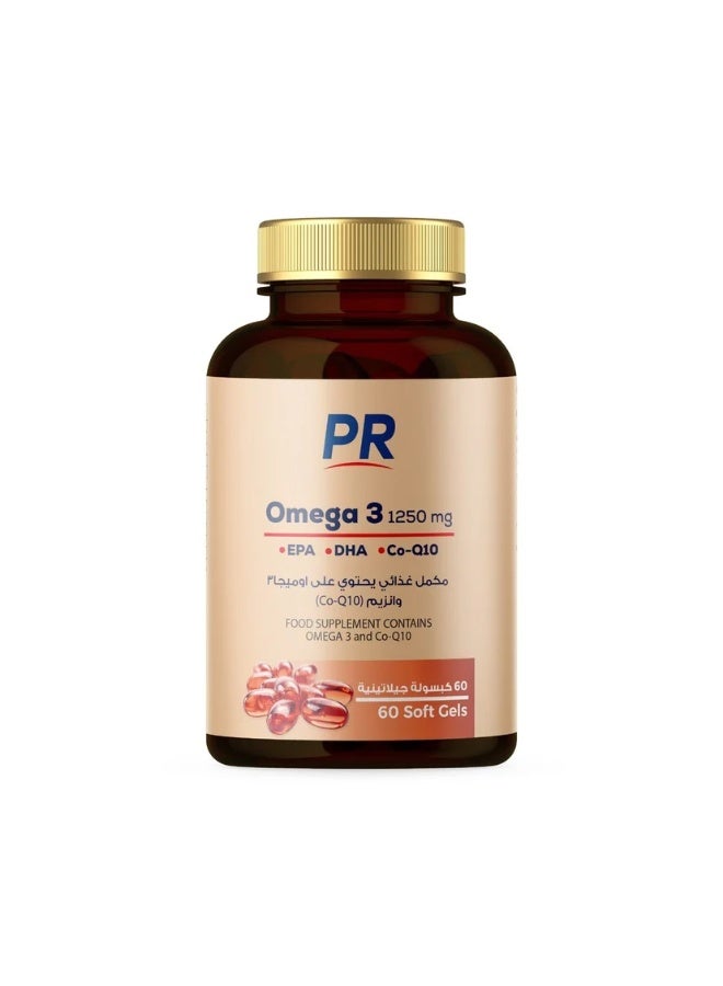 Pure PR Omega 3 1250mg 30 Capsules