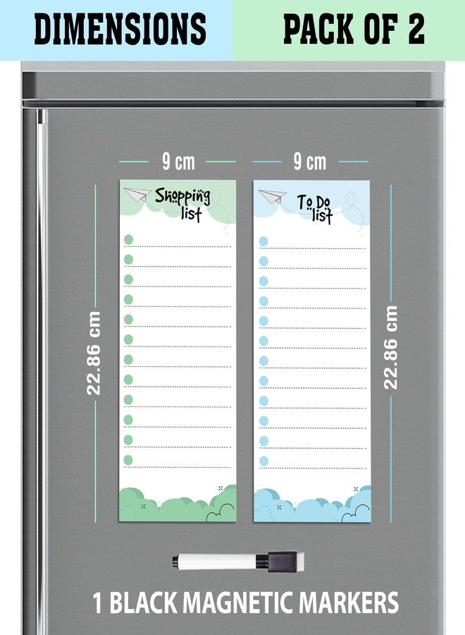 Rousrie Plastic Magnetic Shopping List Board with to Do List, Dry Erase Marker, Rewritable Fridge Magnet - Image 5