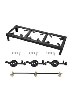 PAMCHAL Gas Stove Triple Countertop Burner Black  - Image 2