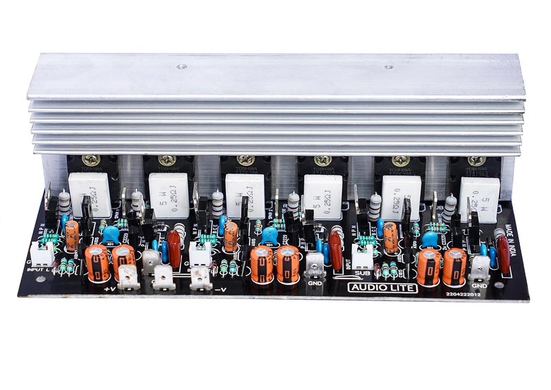 AUDIO LITE 300W RMS 3 Channel Amplifier Board using 2SC5200 + 2SA1943 (Complete -300W) - Image 4