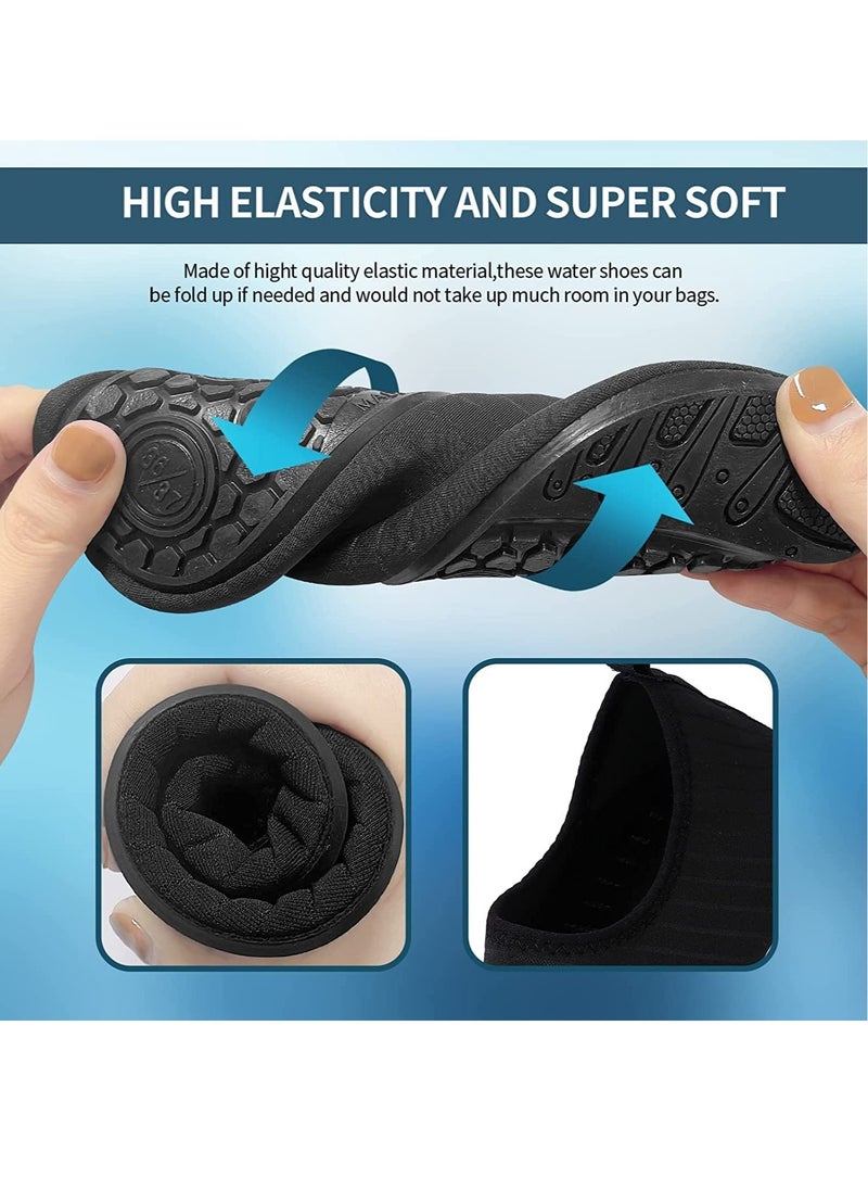 VUCATIN - Water Shoes for Men Women Quick-Dry Aqua Socks Slip-on Beach Shoes Swimming Shoes Barefoot Yoga Socks for Sport Beach Swim Surf Yoga Exercise (B) - Image 1