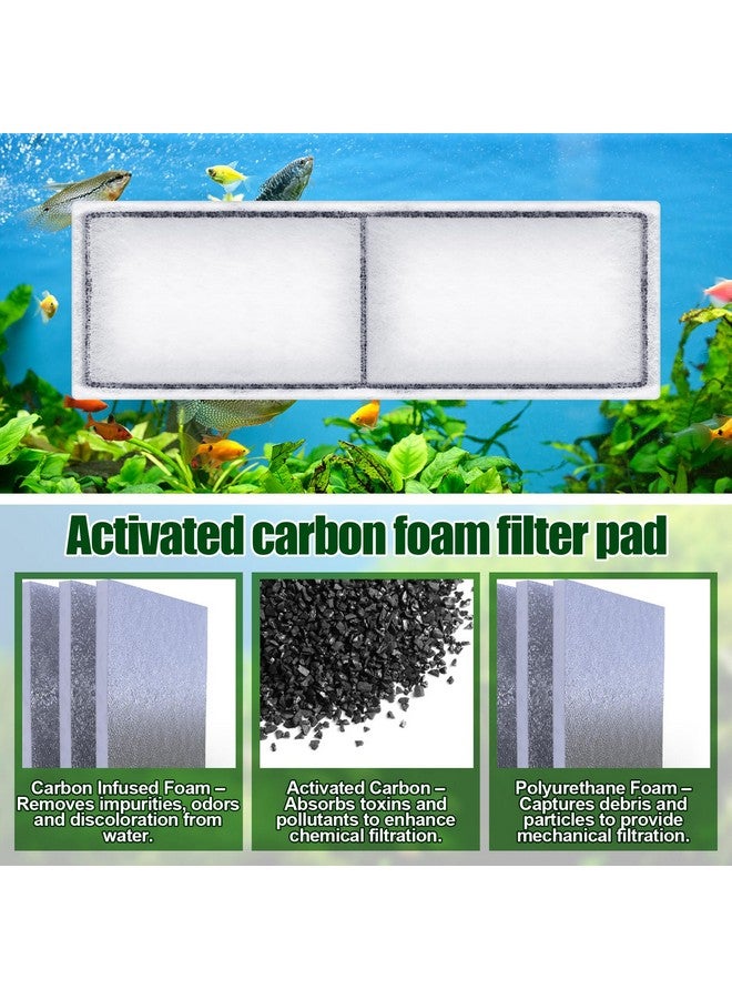 Pangda 4 Pcs Compatible Carbon Foam Filter Pads for Fluval U3 Range of Internal Filters Replacement Fluval U3 Range of Underwater Filter - Image 3