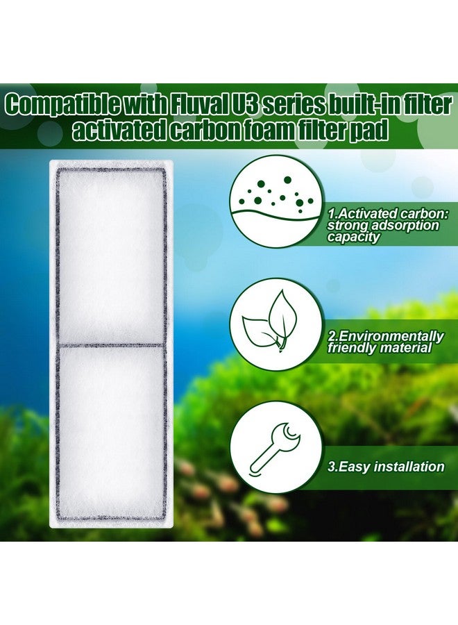 Pangda 4 Pcs Compatible Carbon Foam Filter Pads for Fluval U3 Range of Internal Filters Replacement Fluval U3 Range of Underwater Filter - Image 2