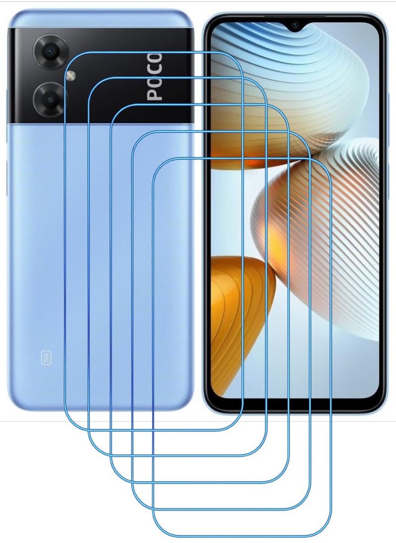 أكاليكس 5 قطع، حماية شاشة،  لهاتف شاومي Poco M4 5G ، جودة ممتازة. - Image 1