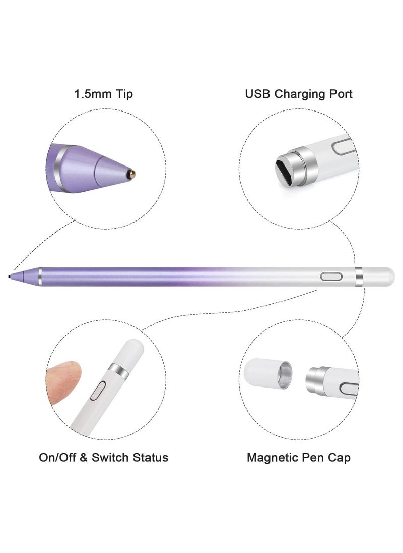 Bukela - Active Stylus Pens for Touch Screens, Active Pencil Smart Digital Pens Fine Point Stylist Pen Compatible with iPhone iPad,Samsung/Android Smart Phone&Tablet Writing Drawing - Image 1