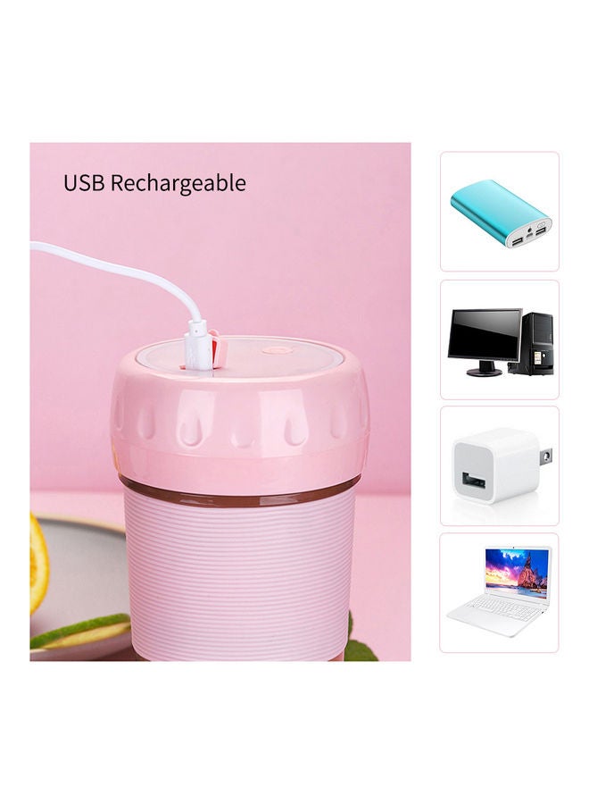 NIBEMINENT Portable Juicer Cup Blender Pink  - Image 5