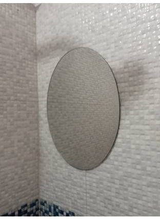 Rworld Rworld Mirror NO Drill RequireEasy Stick MirrorOval MirrorDesigner Mirror Bathroom Mirror Oval Bathroom Mirror Oval  - Image 1