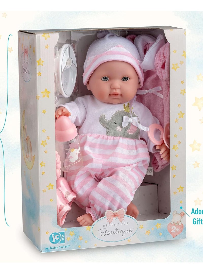 JC TOYS JC Toys Berenguer Boutique Realistic Baby Doll Open/Close Eyes 15 inches  - Image 1