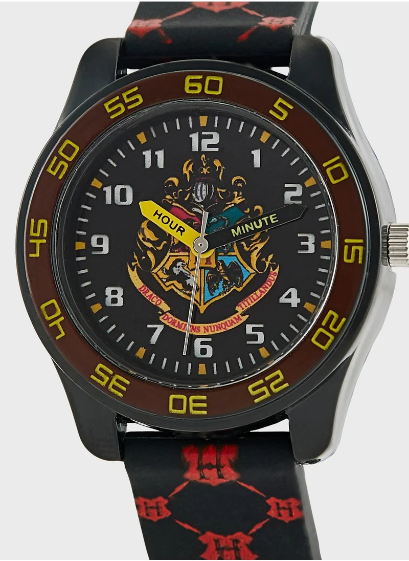 هاري بوتر Harry Potter Boys Time Teacher Watch black Silicne Strap, HP9050ARG