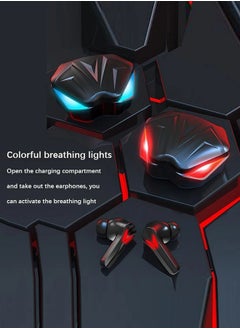 ShebSheb Bluetooth Wireless Earphones Headphones with Wireless Charging Case,Wireless Bluetooth Headset with Digital Display Game Low Delay in Ear Light Effect Music/Game Mode Switching  - Image 3