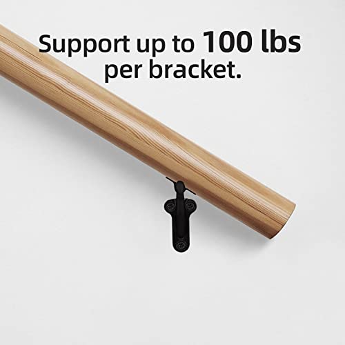 HOME MASTER HARDWARE Handrail Stair Brackets 3" Heavy Duty Support Hardware for Stairways, Home or Office Staircase Hand Rail Bracket with Screws, Oil Rubbed Bronze Finish 3 Pack - Image 3