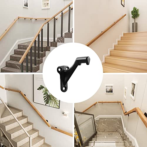 HOME MASTER HARDWARE Handrail Stair Brackets 3" Heavy Duty Support Hardware for Stairways, Home or Office Staircase Hand Rail Bracket with Screws, Oil Rubbed Bronze Finish 3 Pack - Image 4