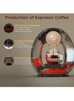 i cafilas Coffee Machines One-Touch Control Drip Coffee Maker for Ground Coffee Brewer Mini One Cup Coffee/Tea Maker  - Image 2
