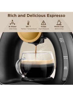 i cafilas Coffee Machines One-Touch Control Drip Coffee Maker for Ground Coffee Brewer Mini One Cup Coffee/Tea Maker  - Image 4