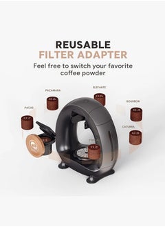 i cafilas Coffee Machines One-Touch Control Drip Coffee Maker for Ground Coffee Brewer Mini One Cup Coffee/Tea Maker  - Image 5