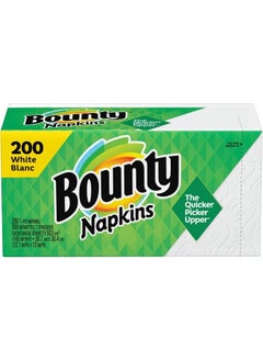 Paper Napkins, White or Printed, 200 Count, Pack of 2
