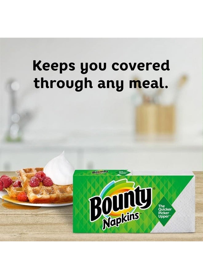 Bounty - Paper Napkins, White or Printed, 200 Count, Pack of 2 - Image 1