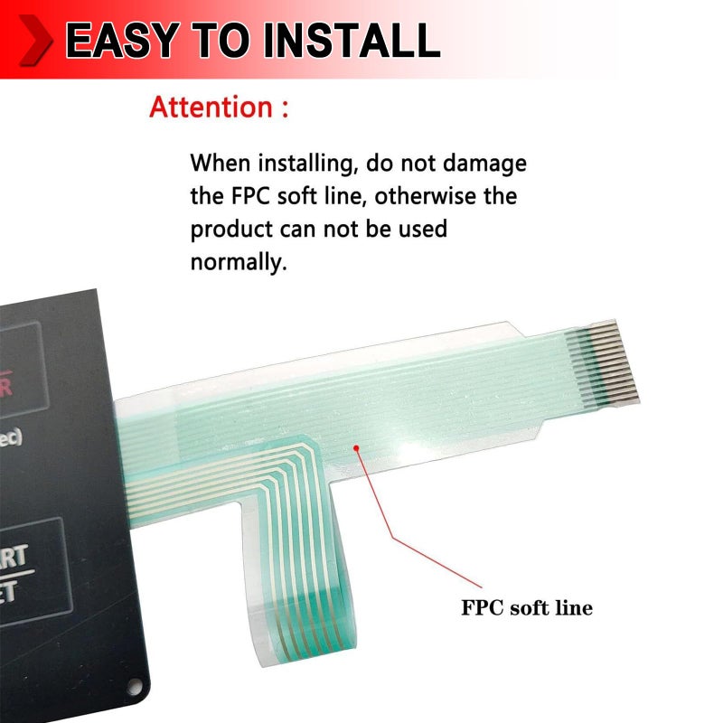 Replacement Membrane Switch Touchpad for Samsung Range Oven - Image 4