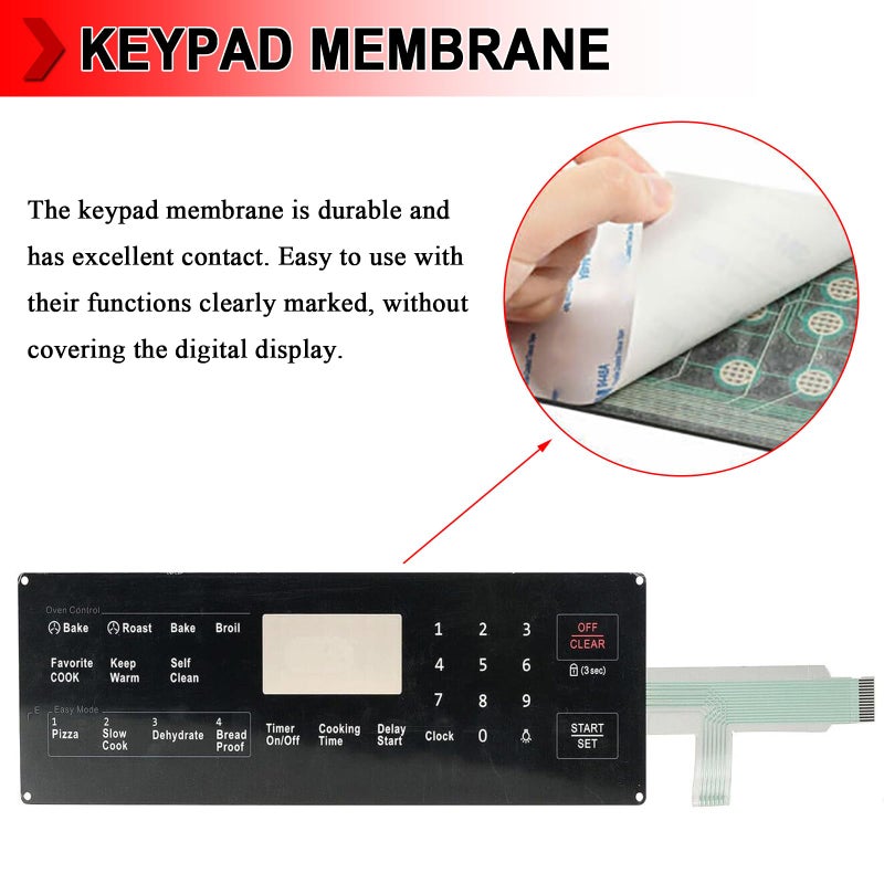 Replacement Membrane Switch Touchpad for Samsung Range Oven - Image 3