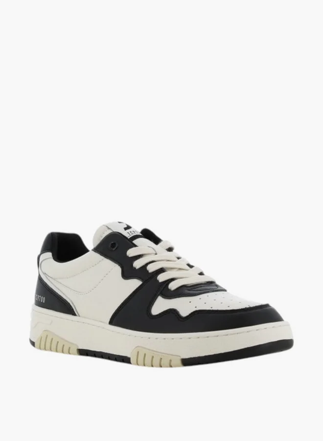 اس جي SJ Men's Panelled Sneakers with Lace-Up Closure - 589896-841