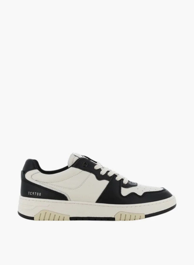 اس جي SJ Men's Panelled Sneakers with Lace-Up Closure - 589896-841