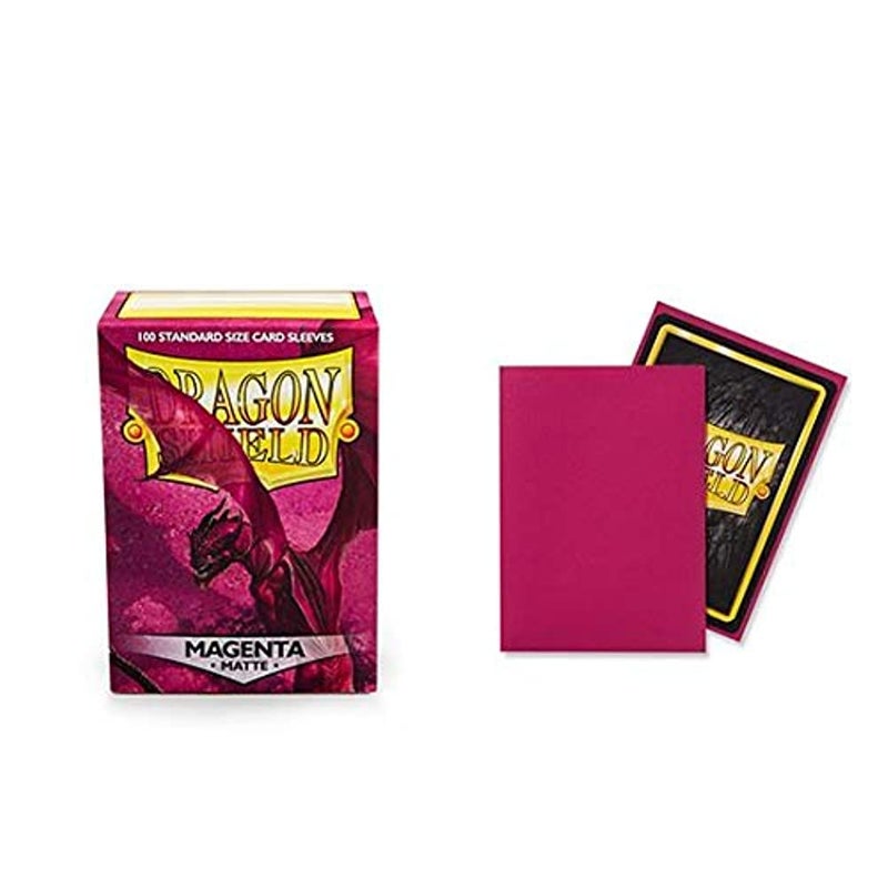 Dragon Shield Matte Magenta Standard Size 100 ct Card Sleeves Individual Pack - Image 2