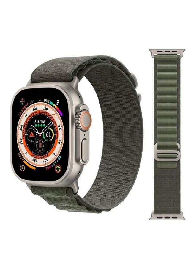 Captaintech - 4Pack for Apple Watch Alpine Loop Band 49mm/45mm/44mm Nylon Woven Sport Strap Compatible with iWatch Series 8/Ultra/7/SE/6/5/4/3/2/8 White/Green/Orange/Black - Image 1