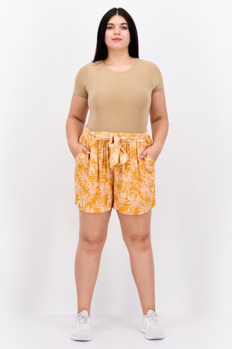 Jessica Simpson Women Plus Size Floral Print Shorts, Multicolor - Image 2