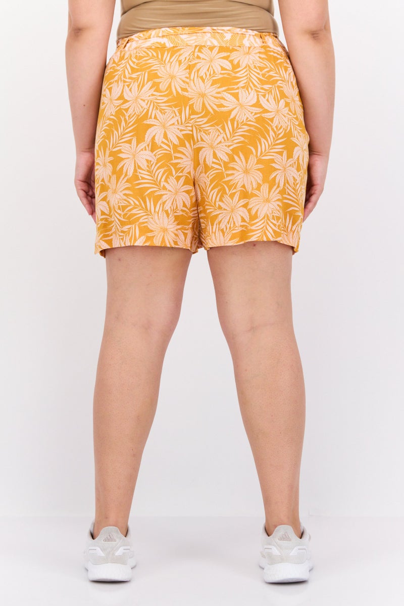 Jessica Simpson Women Plus Size Floral Print Shorts, Multicolor - Image 4