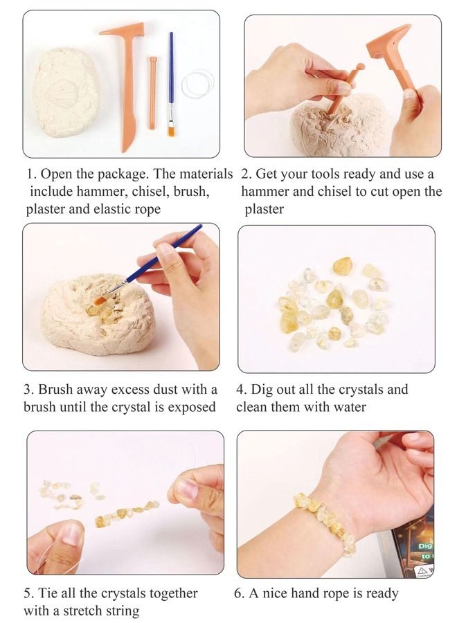Kutis مجموعة ألعاب حفر الأحجار الكريمة للأطفال - Image 2