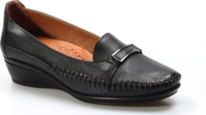 Fast Step Women's Casual Comfortable Orthopedic Soft Sole Knit Black Mother's Sneakers 359za211