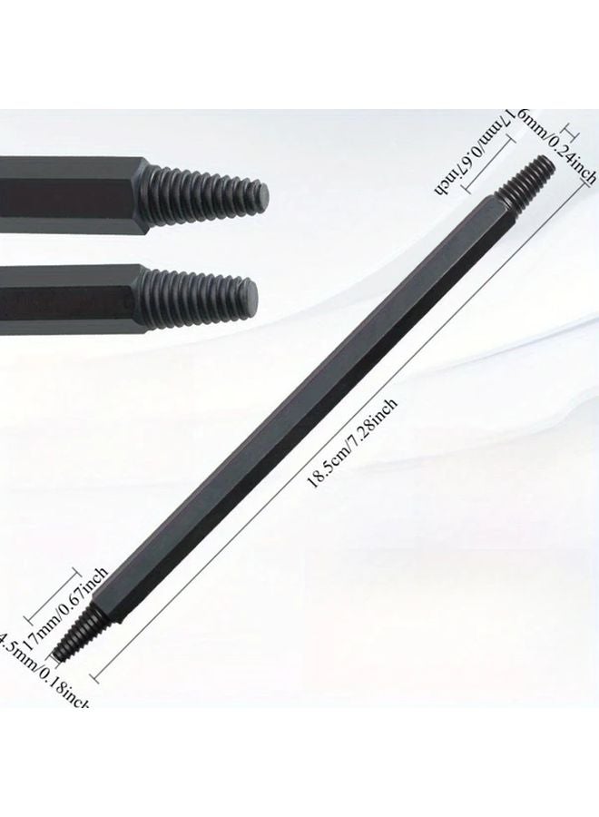 Black Screw Extractor Set Reverse Taper Design For Removing Broken Spark Plugs - Image 4