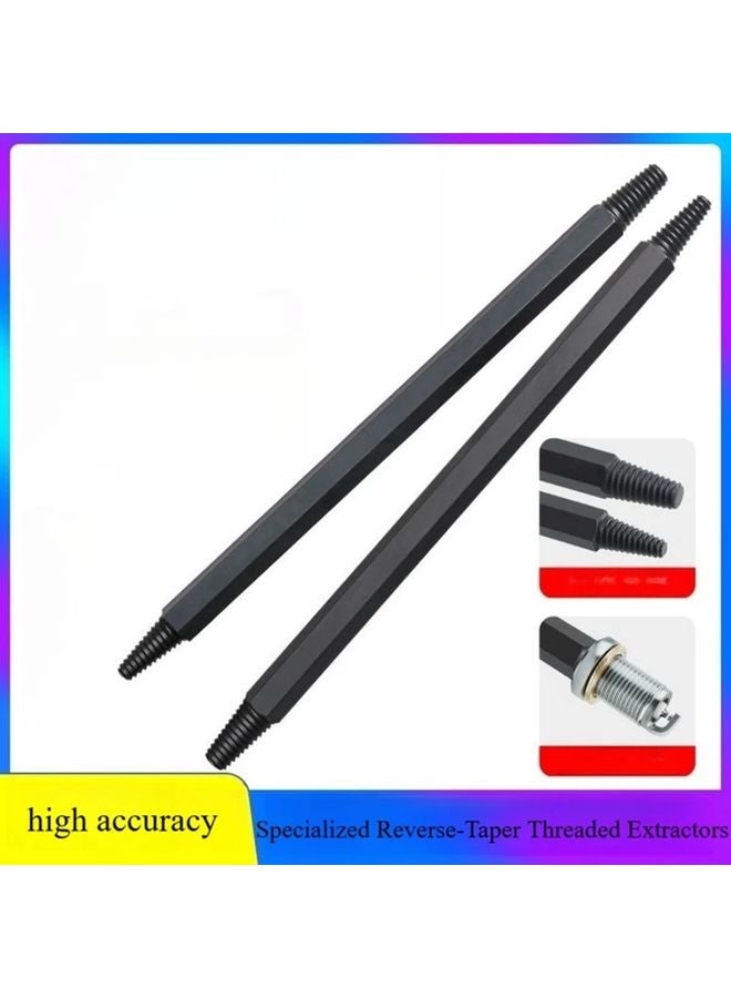 Black Screw Extractor Set Reverse Taper Design For Removing Broken Spark Plugs - Image 3