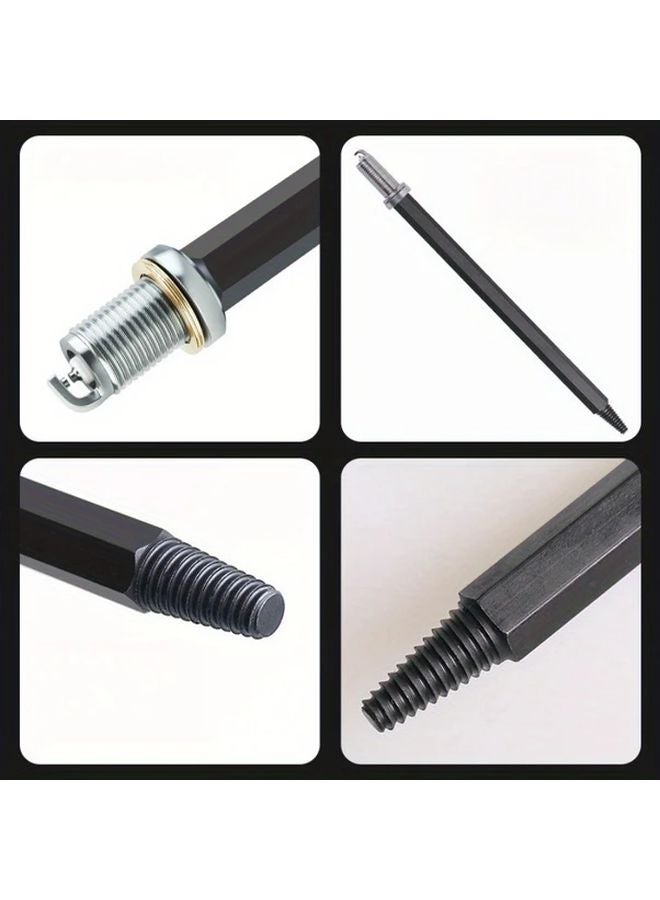 Black Screw Extractor Set Reverse Taper Design For Removing Broken Spark Plugs - Image 5