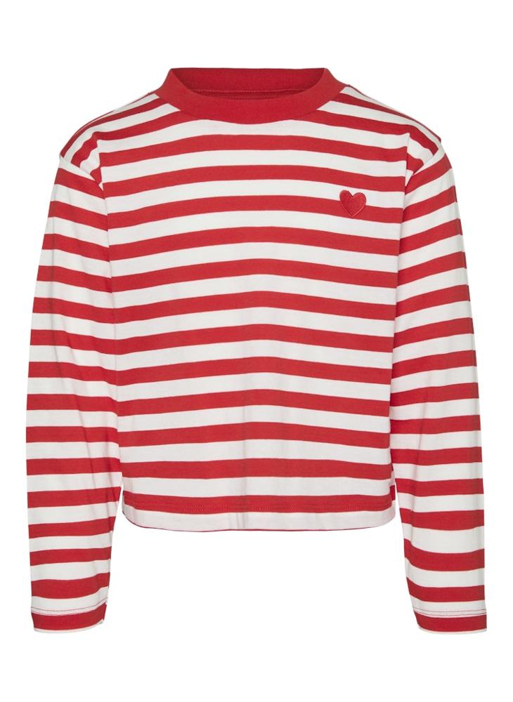 Vero Moda Girl - Kids Stripe Crew Neck Sweatshirt - Image 1