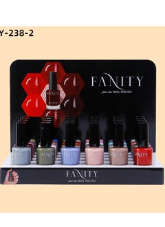 FANITY Nail polish set contains 24 multi-colored pieces 