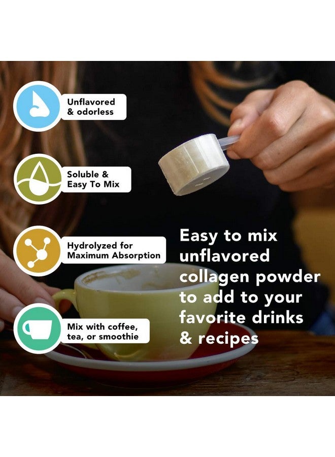 AMANDEAN مسحوق ببتيدات الكولاجين XL من لحم العشب المعالج نوع I و III بروتين الكولاجين من بقر هيدروليزات متكتل سهل الخلط بدون نكهة غير معدلة وراثيًا 18 حمض أميني لبشرة وشعر وأظافر صحية - Image 3