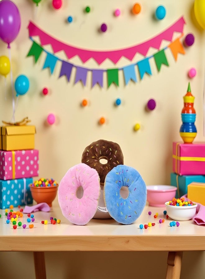 GOUDOGEDC 3 Pcs Colorful Pet Toy Donut-Shape Squeaky Squeaker Puppy Dog Pet Cat Kitten Sound Chews Toy Random Color Sturdy and Practical Simple and Sophisticated Design，Toys，Dog Squeak Toys - Image 5