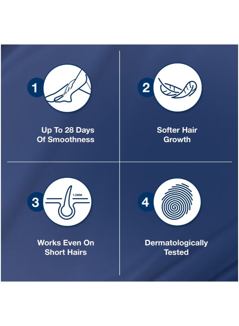 Veet Hair Removal Easy Gel Strips Body And Legs For Sensitive Skin Soothing Almond Oil 20 Strips - Image 4