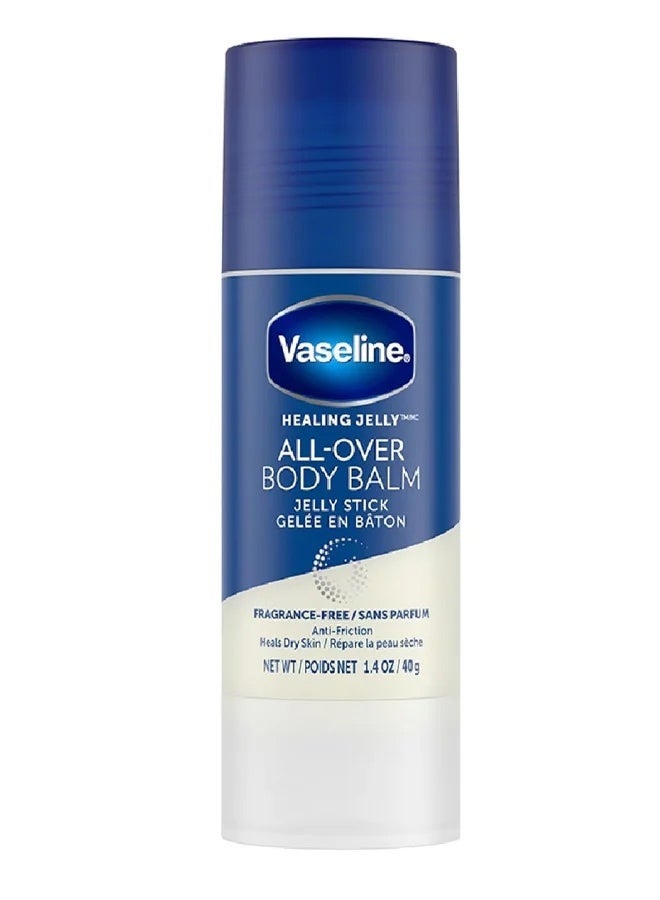 Vaseline Healing Jelly Body Balm Stick for Dry Skin Relief Unscented Targeted Healing for Hard-To-Reach Spots 40 g - Image 1