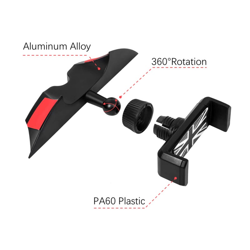 Hesanzol Hesanzol Cell Phone Holder for Mini Cooper S Jcw One F54 F55 F56 F57 F60, Special Navigation Phone Mount for Central Control Screen - Image 2