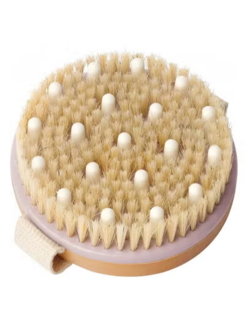LAKA Body Brush ，Body Drying Brush，Reduces Cellulite, Dry Brush for Cellulite and Lymphatic Drainage, Exfoliating Brush with Soft Massage Nodules, Body Cleansing Shower Brush - Image 1