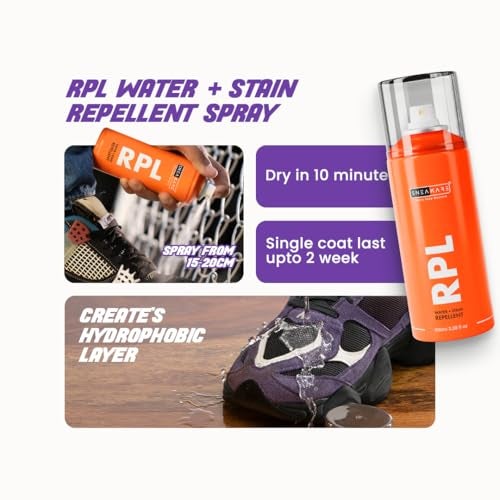 SNEAKARE Premium 6-in-1 Shoe Cleaning Kit, Includes Shoes Cleaning Foam, Shoes Cleaner Liquid, Shoe Wipes, RPL Spray, Microfiber Towel & Brush, Complete Sneaker Cleaner Kit for All Materials - Image 5