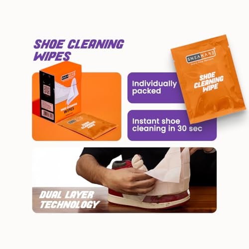 SNEAKARE Premium 6-in-1 Shoe Cleaning Kit, Includes Shoes Cleaning Foam, Shoes Cleaner Liquid, Shoe Wipes, RPL Spray, Microfiber Towel & Brush, Complete Sneaker Cleaner Kit for All Materials - Image 4