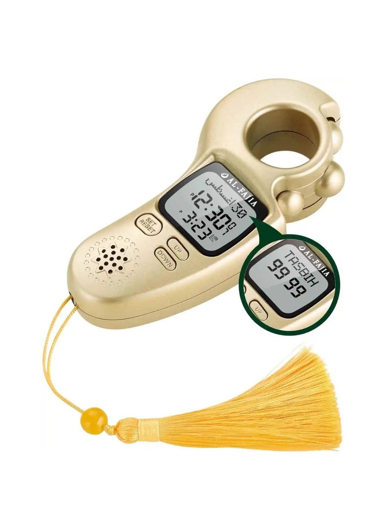 Smart electronic digital rosary with a wide screen to display information