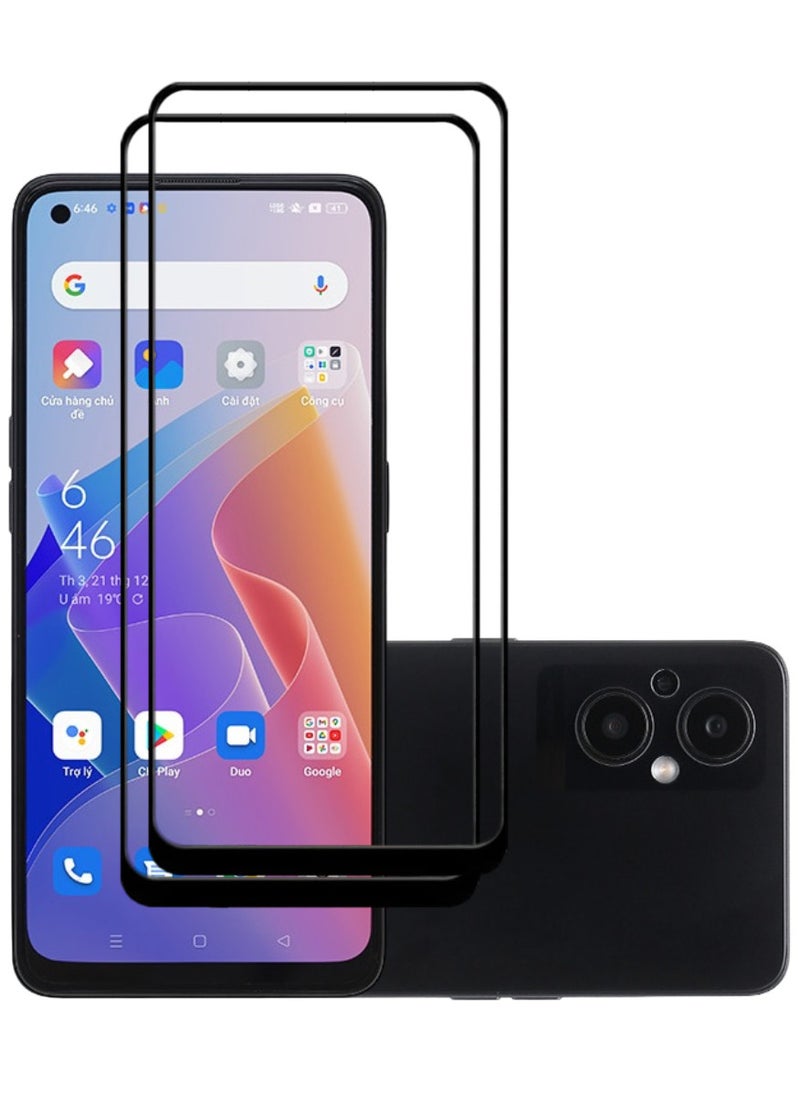 ACLIX 2 Pieces Antistatic ESD Dustproof Premium Quality High Definition Tempered Glass Screen Protector Designed For Oppo Reno7 Z 5G - Image 1