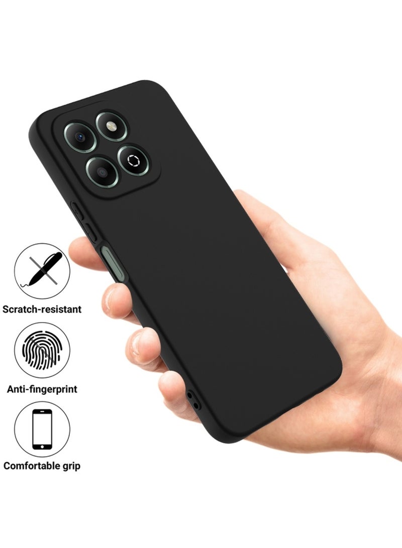 Wtech Honor X6b 5G 2024 Premium Liquid Silicone Case Cover - Black - Image 2