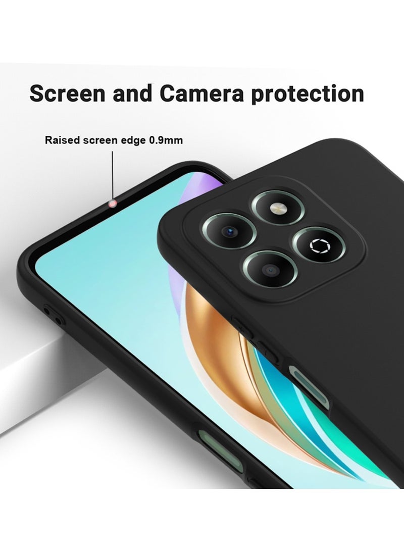 Wtech Honor X6b 5G 2024 Premium Liquid Silicone Case Cover - Black - Image 4